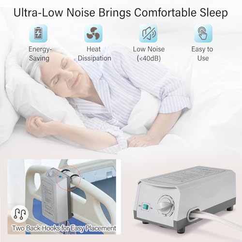 Careboda Alternating Pressure Mattress Anti Decubitus Air Pads with Electric Quiet Pump System, Pressure Sore Pad and Bed Sore Prevention, Air Mattress for Hospital Bed and Home Use, 75" x 35"