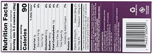 Olina's Bakehouse Fig & Almond Seed Seeded Crisps, 5.3 Ounces (Pack Of 12)