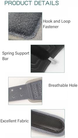 JTLB Finger Support Brace Breathable Sponge Thumb and Wrist Stabilizer Splint Thumb Protection Sleeve for Sports (Grey)