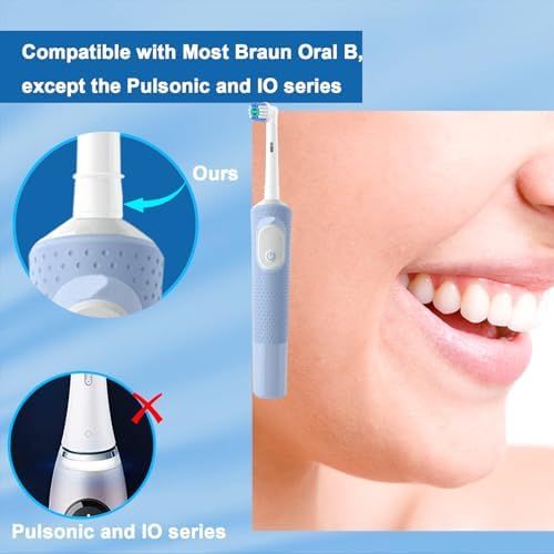 12 Pack Replacement Toothbrush Heads for Oral B Braun,Soft Precision Electric Toothbrush Heads,Deep and Precise Cleaning for Most Oral B Replacement Heads Refills