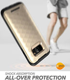 Galaxy S7 Edge Case, Clayco [Hera Series] Full-Body Rugged Case with Built-in Screen Protector for Samsung Galaxy S7 Edge (2016 Release) (Gold)