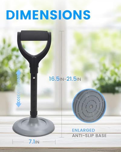 Mobility Aids Tool Device to Help Get up from Floor, Standing Aids & Supports Assist Handle for Seniors, Lift Assist for Elderly, Indoors, Garden, Housework, Black, 503C