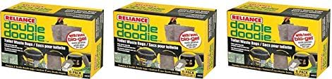Reliance Products 2683-03 Double Doodie Toilet Waste Bags (6-Pack) (Pack of 3)