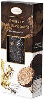 Black Venus Rice with Black Summer Truffle Tuber Aestivum Vitt, Rich in Antioxidants, Fibres, Vitamin E, Healthy Weight Body Control (1 x 250g)