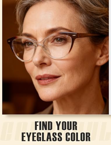 HEEYYOK Women Reading Glasses 4 Pack 1.25 Cateye Readers Glasses Reading Comfort Spring Hinge(4 Pack Color-C4, 1.25, x)