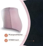 AIRCUTE Absorbent Urinary Incontinence Underwear for Women Seamless Sanding High Waist Panty for Bladder Leaks Protection 60ML(Blush, Medium)