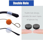 OPUGIT Glasses Ear Grips 10 Pairs Eyeglass Temple Tip Sleeve Holder,Silicone Ear Hook Anti-Slip For Kids and Adults