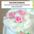 Global Sugar Art Rose Sugar Flowers, Pink Unwired, Very Small, 18 Count by Chef Alan Tetreault