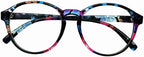 HUIHUIKK +2.75 Oversize Bifocal Reading Glasses D Shape Bifocals Mens Womens Readers Floral Frames