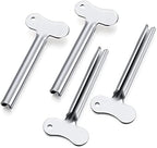 ZOCONE Toothpaste Squeezer, 6pcs Metal Tube Squeezer Key Stainless Steel Toothpaste Roller Tube Wringer for Paint, Cream, Cosmetic and Hair Dye(E)
