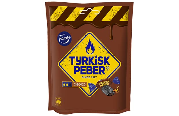 Fazer Tyrkisk Peber Choco Liquorice 12 Packs of 120g 50.4oz