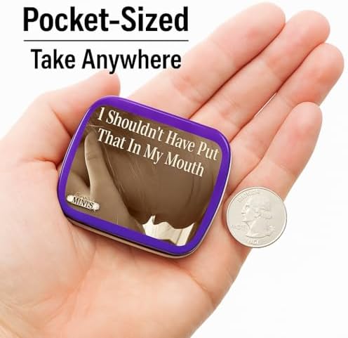 I Shouldn’t Have Put That In My Mouth Mints - Funny Peppermint Tin for Fresh Breath - Hilarious Gag Gift, Stocking Stuffer, White Elephant, Office & Party Favor - 3 oz Reality Mints