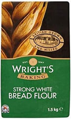 Wright's Baking Strong White Bread Flour 1.5kg x 2 Packs