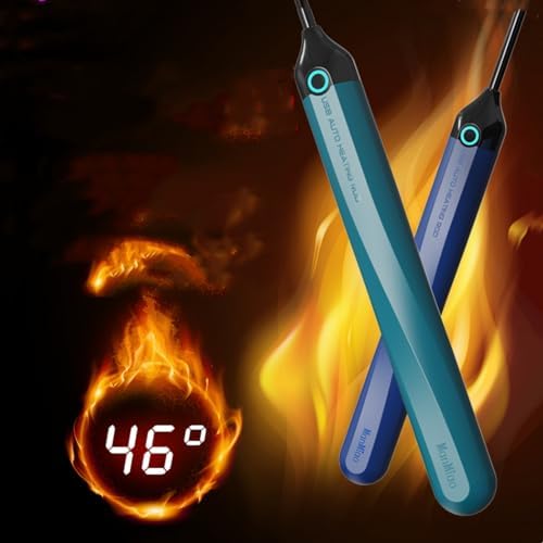 USB Space Heater Pad Stick Automatic Temperature Control 46℃ Heating Uniform Toys Warmer Cable Length 2.3ft (Purple)