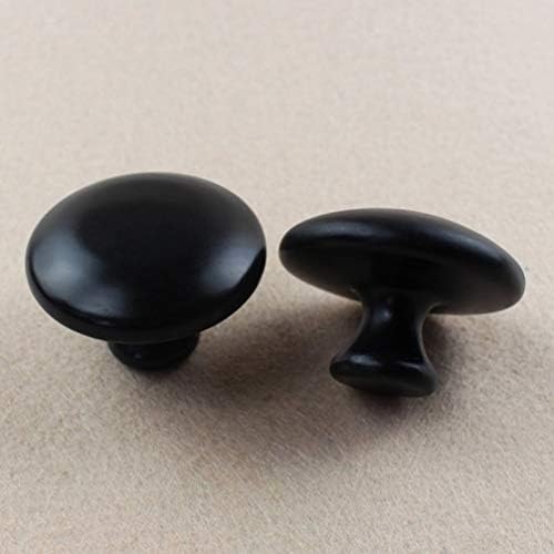 Healifty 2pcs Hot Stones Mushroom Shaped Massage Stones Warmer Natural Lava Basalt Hot Rock Guasha Tools for Body Face for Essential Massage Spa Massage Therapy(Black)