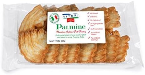 KGF - asturi Palmine Premium Italian Puff Pastry, All Natural, 7.06 - Pack of 3