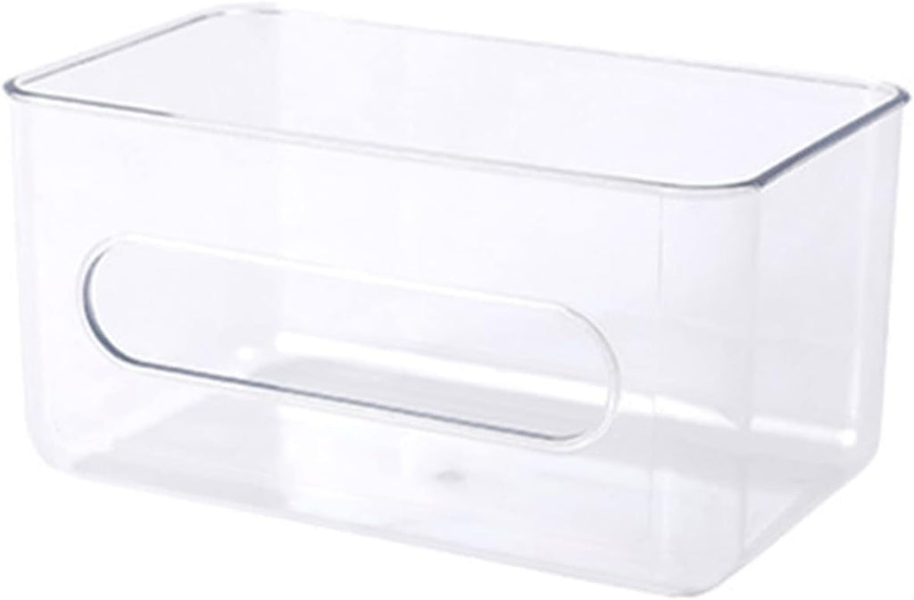 Clear Acrylic Wall Mounted Tissue Box Holder Napkin Holder Paper Towel Dispenser Storage Rack Bathroom Organizer Modern Transparent Acrylic