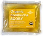 100% Organic SCOBY Kombucha Starter Kit - 100% Guaranteed to Brew - Fresh, Live Culture with Starter Liquid - The Kombucha Shop