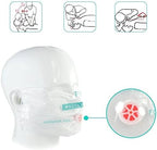 100pcs CPR Face Shield Mask Keychain Keyring Emergency Kit CPR Face Shields for First Aid or CPR Training (Red-100)