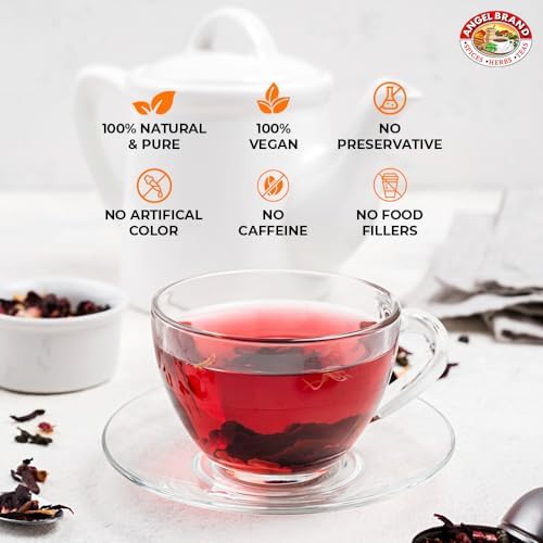 Angel Brand Sorrel Tea Bags 20 – Hibiscus Flower Tea for Refreshing Flavor &