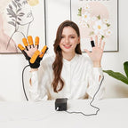 Stroke Hand Rehabilitation Robot Gloves, Strokes Therapy Equipment for Adults, Fingers Strength Training Device for Hemiplegia, Robotic Glove Rehab Stroke Patients (Right M)