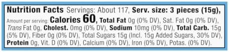 Brach's Bobs Sweet Stripes Soft Peppermint Candy, Individually Wrapped Pieces, 3.9 lb Tub (350 Count)