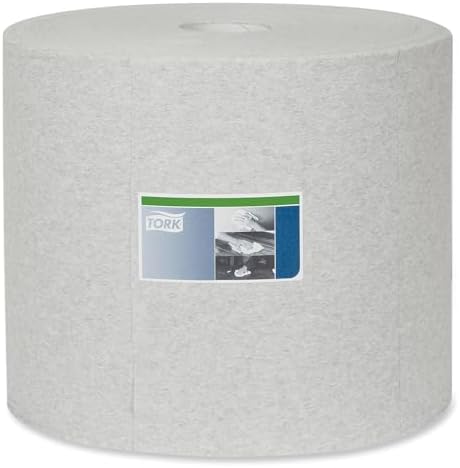Tork Industrial Cleaning Cloths, 1-Ply, 12.6 x 13.3, Gray, 1,050 Wipes/Roll (TRK520305)