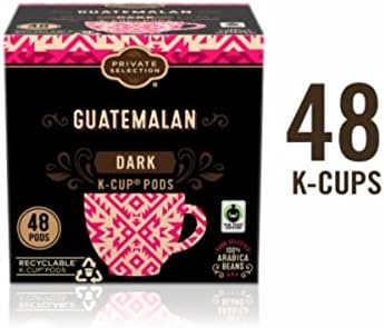Private Selection Guatemalan Dark Roast Coffee K-Cup Pods | 17.6 oz (48 count of .36oz Pods)| Pack of 1