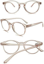 Blue Light Blocking Reading Glasses Round Women Men Spring Hinge Lightweight Computer Reader Eyeglasses Eyewear