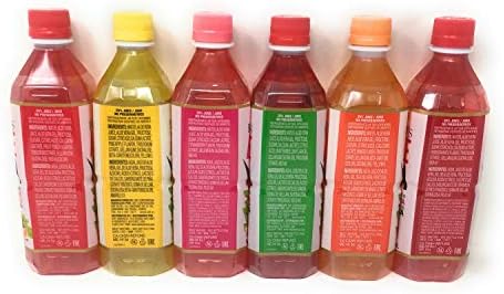 OKF Aloe Vera Drink in 16.9 Ounce Bottles (6 Flavor Variety Pack with Fruit Punch, 12 Pack)