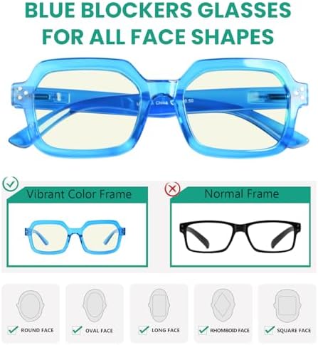 Eyekepper 4-pack Cat Eye Reading Glasses Blue Light Blocking Reader for Women