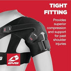 EVS SPORTS SB03 Shoulder Brace For Men | Superior Compression & Adjustable Breathable Support for Rotator Cuff & Past Shoulder Injuries | Extra Large