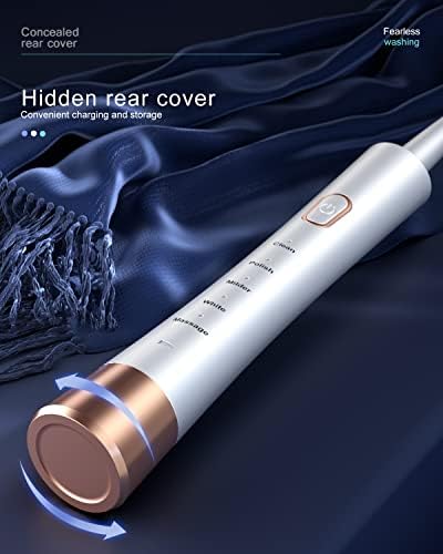 AJELU High Vibration Sonic Electric Toothbrush for Adults with 2 Minutes Smart Timer, Fast Charge Lasts Long, 5 Optional Modes, 8 Replacement Brush Heads Ultra Whitening, White