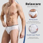 10 Packs Mens Disposable Underwear Briefs,100% Cotton Portable Brief Panties for Travel Spa Hospital Emergencies