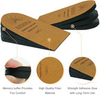 Adjustable Heel Lifts Inserts, 1/8'' Height Increase Insoles for Achilles Tendonitis, Heel Pain, Leg Length Discrepancy, Plantar Fasciitis, Shoe Lifts (Medium)
