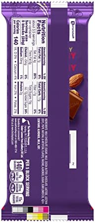 CADBURY DAIRY MILK Fruit & Nut Milk Chocolate Candy Bars, 3.5 oz (14 Count)