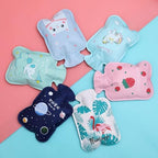 Thereisno Cartoon Mini Hot Water Bottle Portable Winter Hand Warmer for Girls Pocket Hand Feet Warm Water Filling Hot Water Bag Hot Water Bag