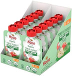 Holle Organic Power Parrot Fruit & Veggie Puree Pouches, Pear Apple Spinach, 12 Count (3.5 oz Pouches)