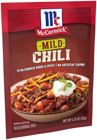 McCormick Mild Chili Seasoning Mix, 1.25 oz (Pack of 24)