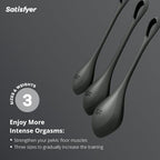 Satisfyer Yoni Power 2 Kegel Balls - Kegel Exercise Weights, Ben Wa Balls, Pelvic Floor Training, Tightening, Ideal for Beginners, 3-Piece Set (Black)
