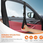 Car Door Handle for Elderly, 3-in-1 Car Handle Assist for Seniors, Portable Auto Cane Vehicle Support Handle, 500 lbs Capacity, Non-Slip Door Assist Bar