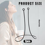 Anti-Lost Earplug Lanyard, 2PCS Silicone Earphones Anti-Lost Straps, Soft Tug-Resistant Sports Earplug Lanyard, Flexible Wire Cable Connector, Silicone Lanyard with Most Earplugs with Removable Tips