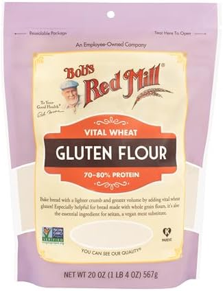 Bob's Red Mill Vital Wheat Gluten Flour, 20oz (Pack of 1) - Vegan, Keto Friendly, Kosher