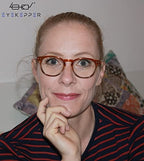 Eyekepper Fashion Readers Womens Reading Glasses (Brown-Clear Frame, 0.00)