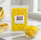 Banana Shaped Candy - 1 lb Bulk Bag of Crunchy Fruit Flavor Nostalgic Retro Treat