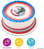 Marvel Studios' Captain America: Brave New World Cake Topper, Captain America & Falcon Cake Decoration, Food Safe Cake Topper, Ready To Use
