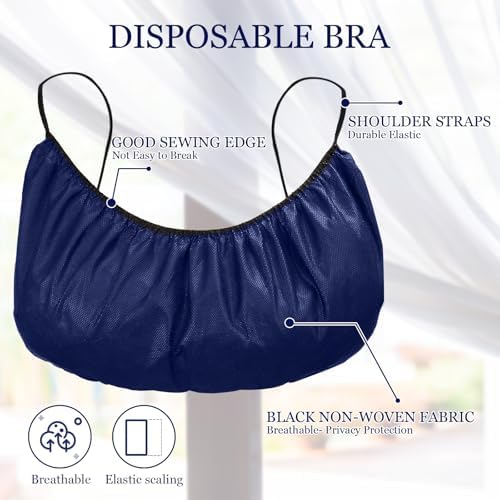 Geyoga 100 Pcs Disposable Bra for Women Nonwoven Underwear Spa Tops Individually Packed for Massage Tanning Salon