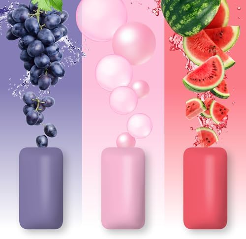 PUR Jumbo Gum | Aspartame Free Chewing Gum | 100% Xylitol | Natural Bubblegum, Grape, Watermelon Flavor, 20 Pieces (Pack of 3)