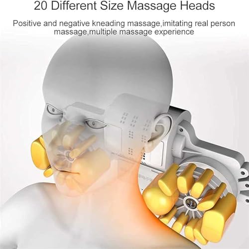 Vibrating Full Body Massage Mat with Heat,20 Neck Shiatsu Kneading Massage Heads,9 Modes,Electric Heated Massage Chair Back Pad for Relieving Neck Back Lumbar Leg Pain