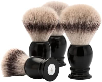 MÜHLE Classic Silvertip Badger Fiber Brush | High-Grade Black Resin Handle | Luxury Shave Accessory for Men